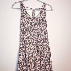 H&M Cream Paisley Dress, Sz 10